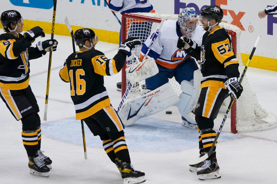 Pittsburgh Penguins versloeg New York Islanders in drie opeenvolgende wedstrijden